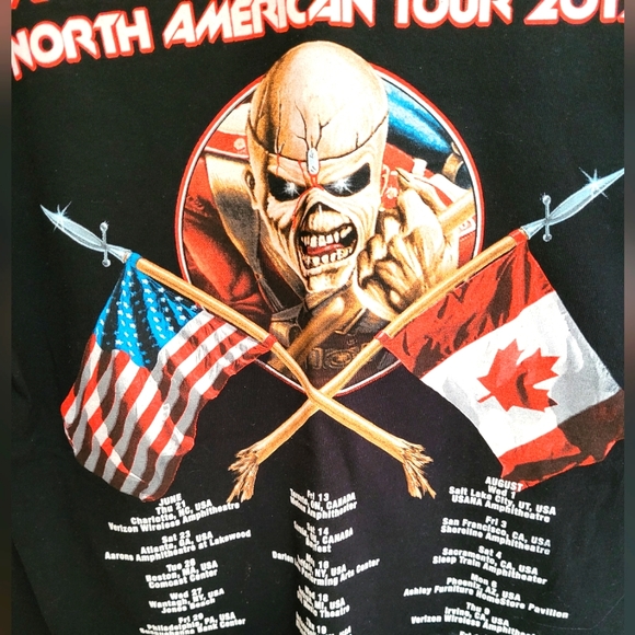 Iron Maiden 2012 tour shirt - Picture 2 of 9